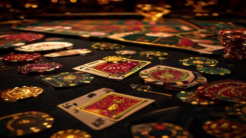Bàn Baccarat trực tiếp với dealer thật tại sảnh casino
