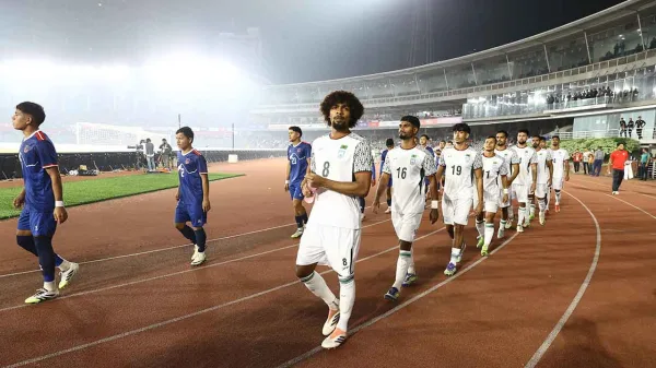 বাংলাদেশ বনাম নেপাল, Bangladesh vs Nepal, Hamza Chowdhury, হামজা চৌধুরী, Bangladesh Football, নেপাল ফুটবল, বাংলাদেশ জাতীয় দল, Javier Cabrera, Friendly Match, বাংলাদেশ বনাম ভারত